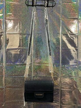 41 Hawthorn Black Crossbody Bag Gold Chain Strap Flap Purse w/ Tag